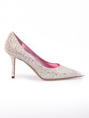Jimmy Choo Candy Pink Glitter Pumps