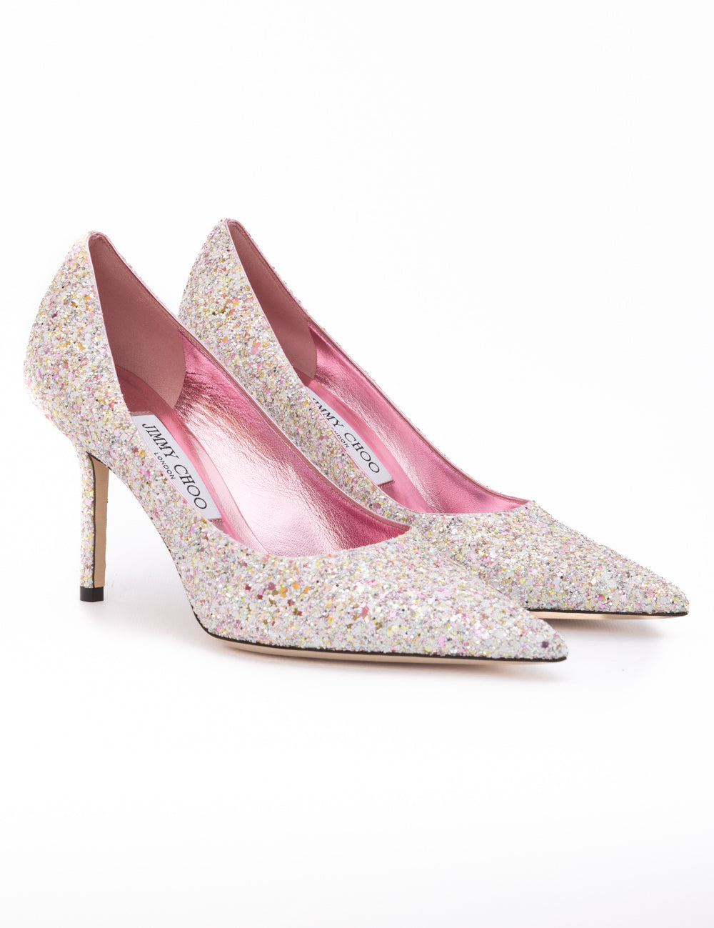 Jimmy Choo Candy Pink Glitter Pumps