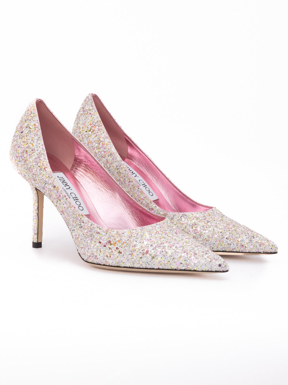 Jimmy Choo Candy Pink Glitter Pumps