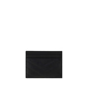 Saint Laurent Black Calf Leather Cardholder