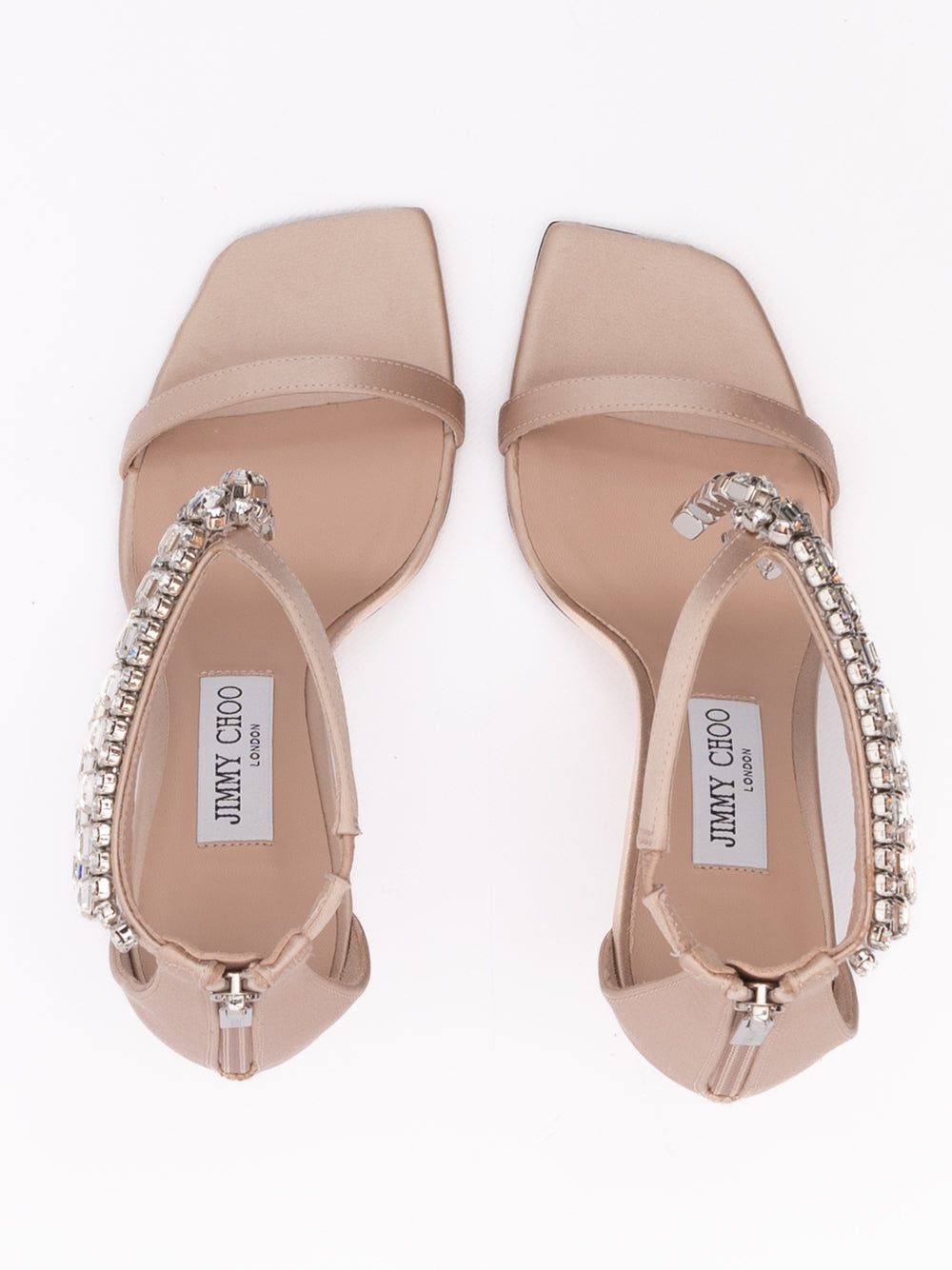 Jimmy Choo Powder Pink Satin Verity Sandals