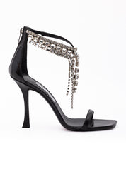 Jimmy Choo Black Leather Sandals
