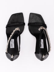 Jimmy Choo Black Leather Sandals