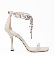 Jimmy Choo White Patent Leather Verity Sandals