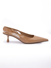 Jimmy Choo Biscuit Patent Leather Slingback Pumps