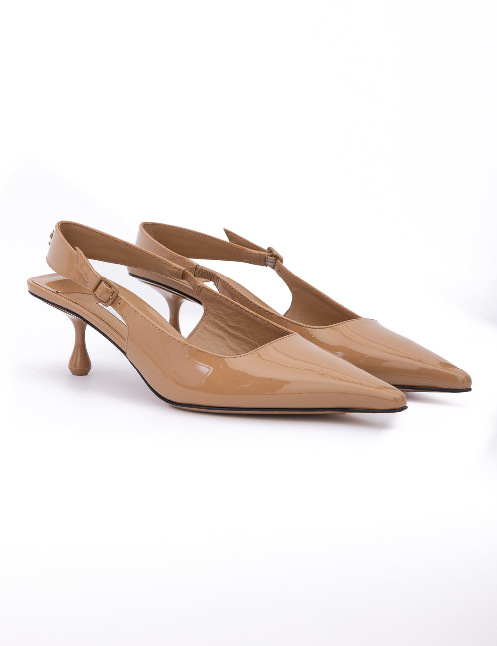 Jimmy Choo Biscuit Patent Leather Slingback Pumps