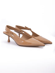 Jimmy Choo Biscuit Patent Leather Slingback Pumps