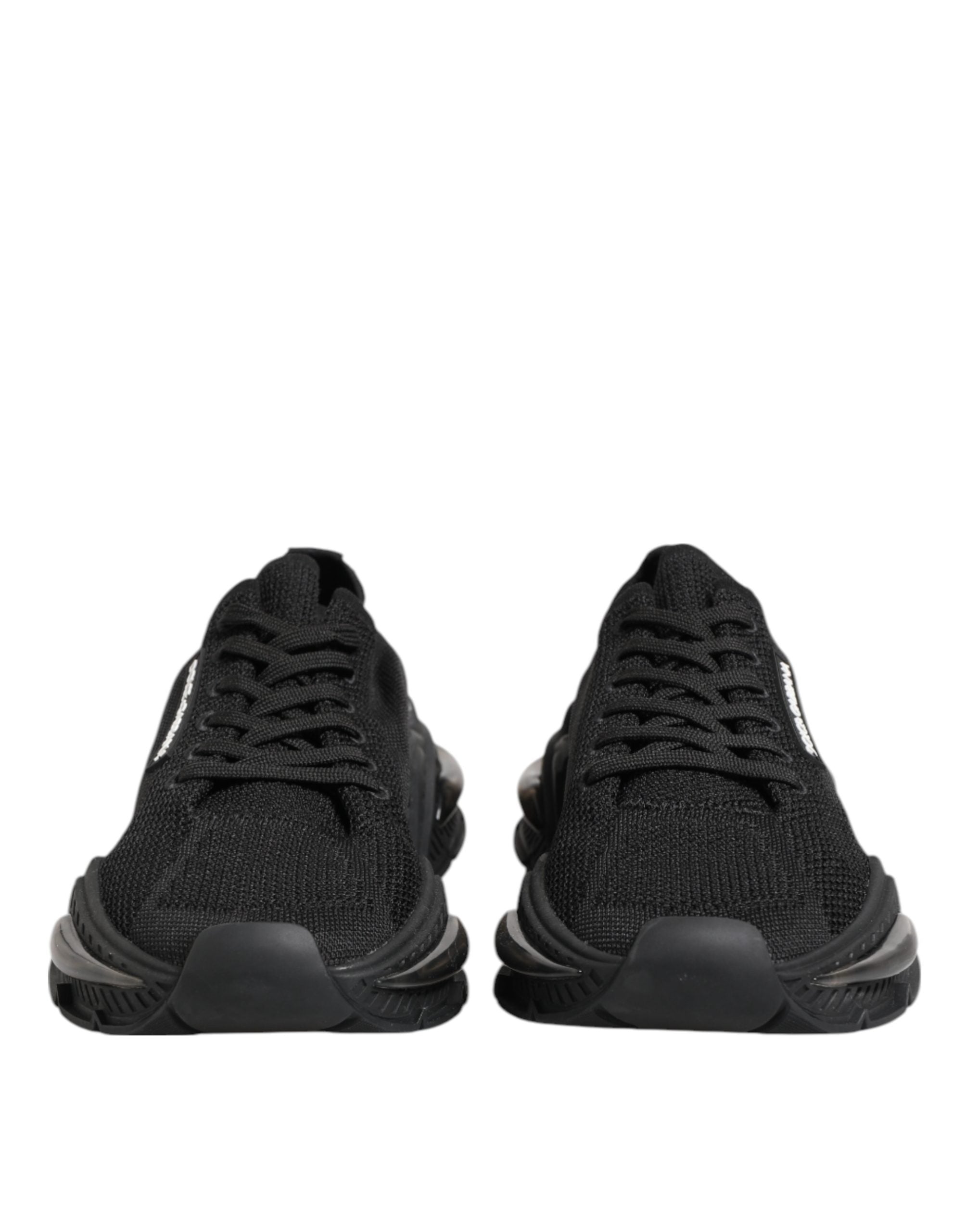 Dolce & Gabbana Black Polyester Low Top Sneakers
