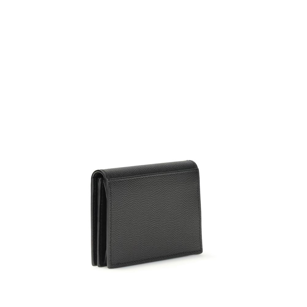Saint Laurent Black Calf Leather Business Card Holder