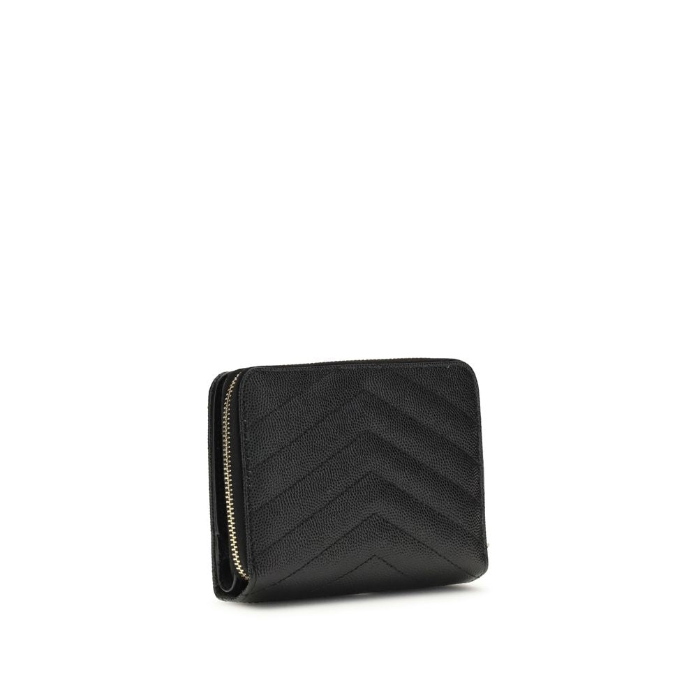 Saint Laurent Black Calf Leather Wallet