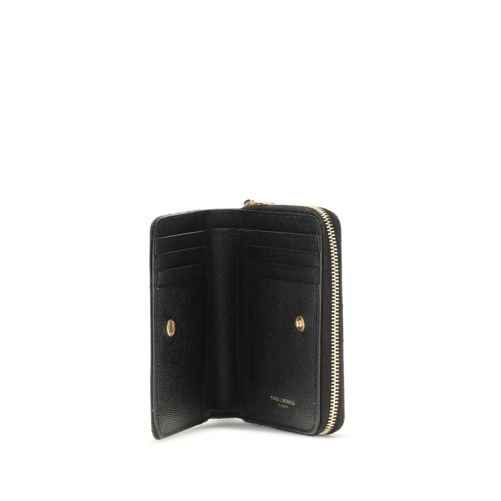 Saint Laurent Black Calf Leather Wallet