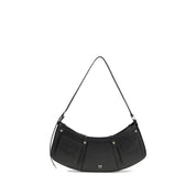 PINKO Black Calf Leather Shoulder Bag