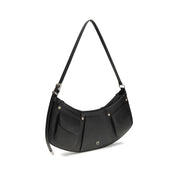 PINKO Black Calf Leather Shoulder Bag