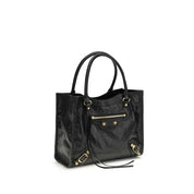 Balenciaga Black Lambskin Mini Tote Bag
