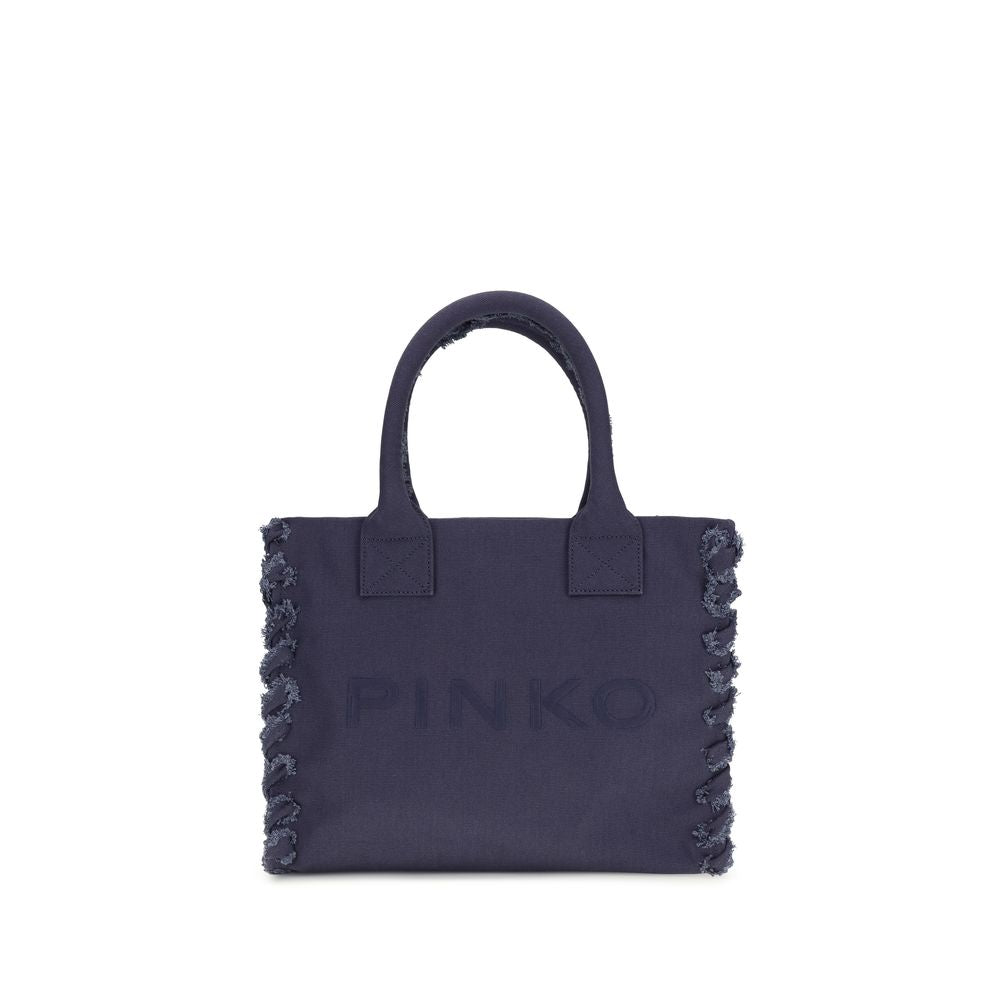 PINKO Blue Canvas Shoulder Bag