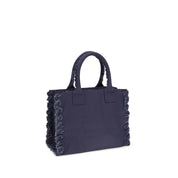 PINKO Blue Canvas Shoulder Bag