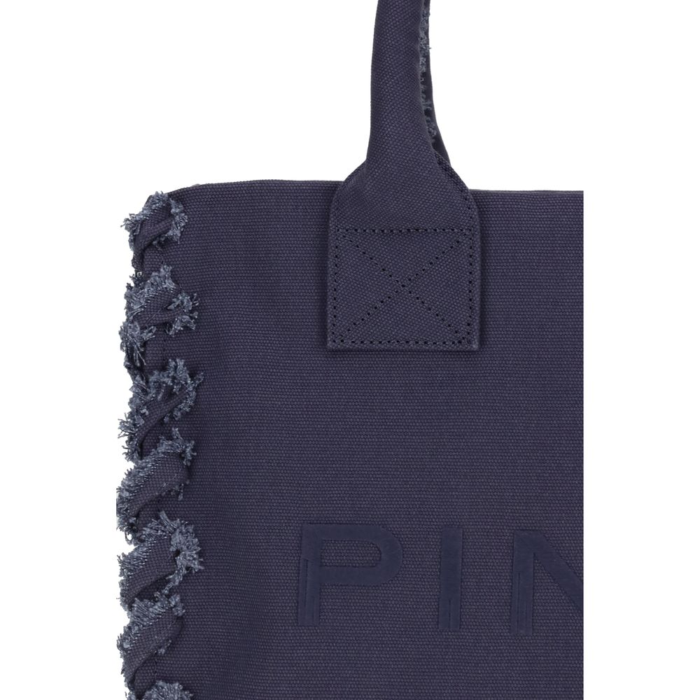 PINKO Blue Canvas Shoulder Bag