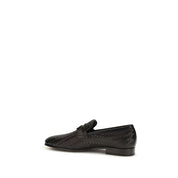Ferragamo Brown Calf Leather Loafers