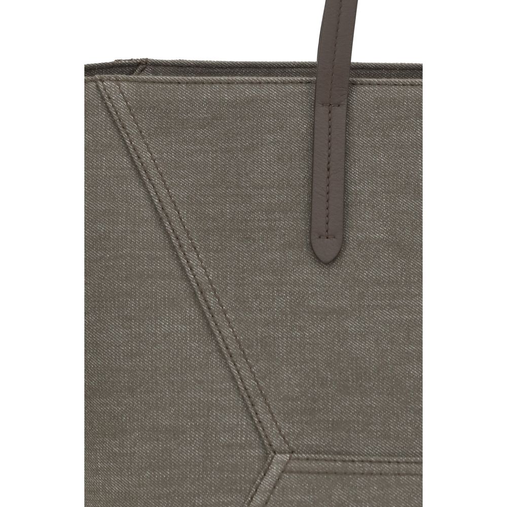 Brunello Cucinelli Brown Nylon Shoulder Bag