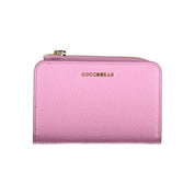 Coccinelle Purple Metallic Leather Wallet