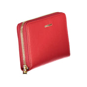 Coccinelle Red Metallic Leather Wallet