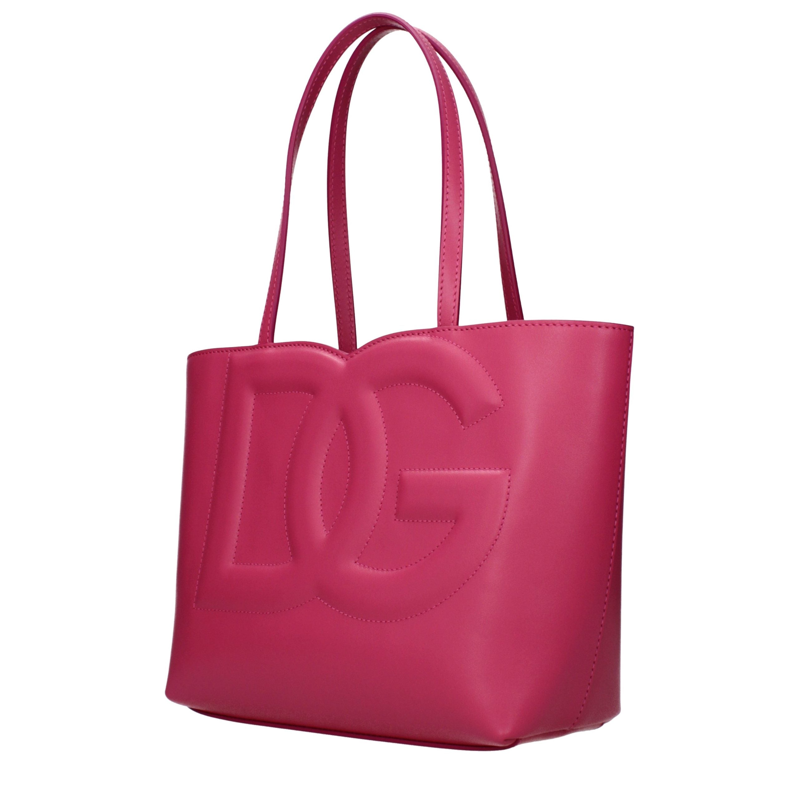 Dolce & Gabbana Fuchsia Leather Handbag