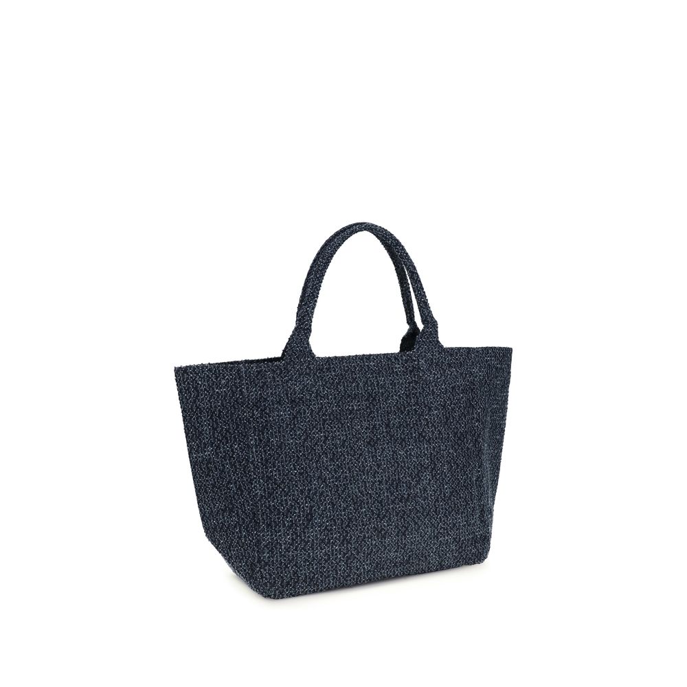 Ganni Blue Denim Shoulder Bag