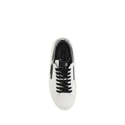 Philipp Plein White Calf Leather Low Top Sneakers