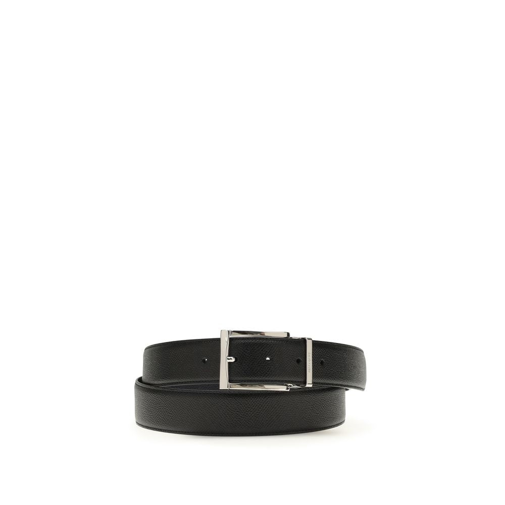 Ferragamo Blue Calf Leather Regular Belt