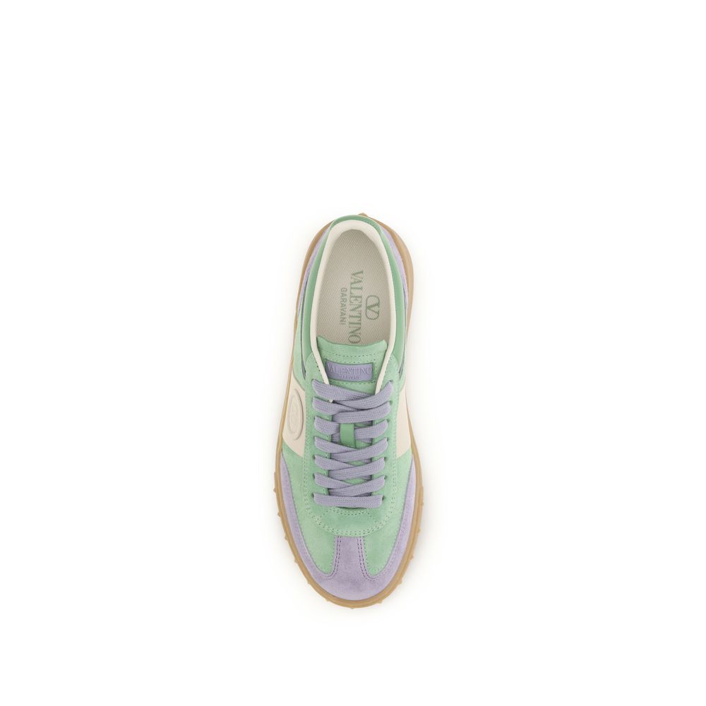 Valentino Garavani Multicolor Calf Leather Low Top Sneakers