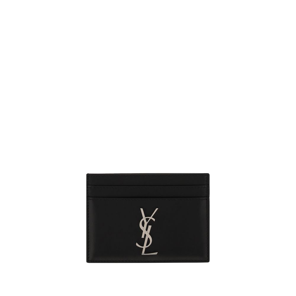 Saint Laurent Black Calf Leather Card Holder