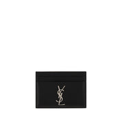 Saint Laurent Black Calf Leather Card Holder