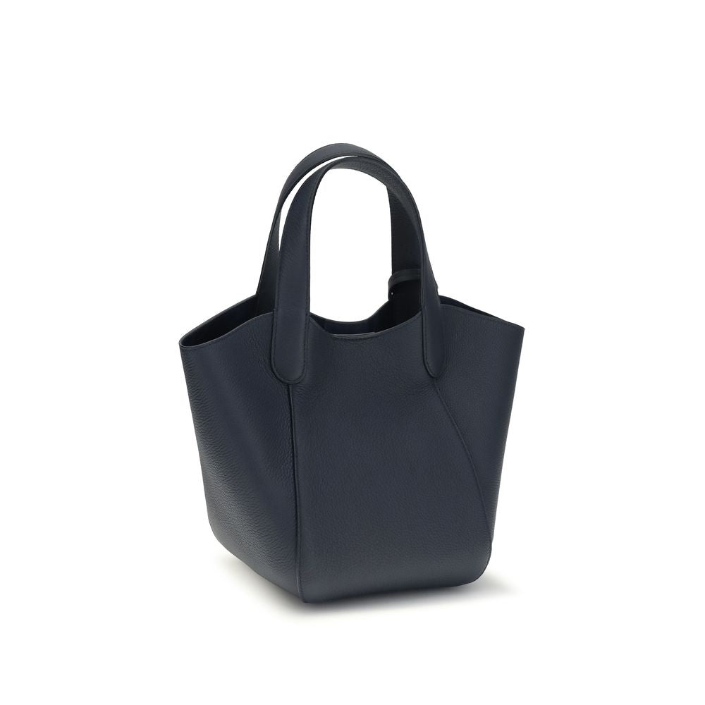Giorgio Armani Blue Calf Leather Handbag