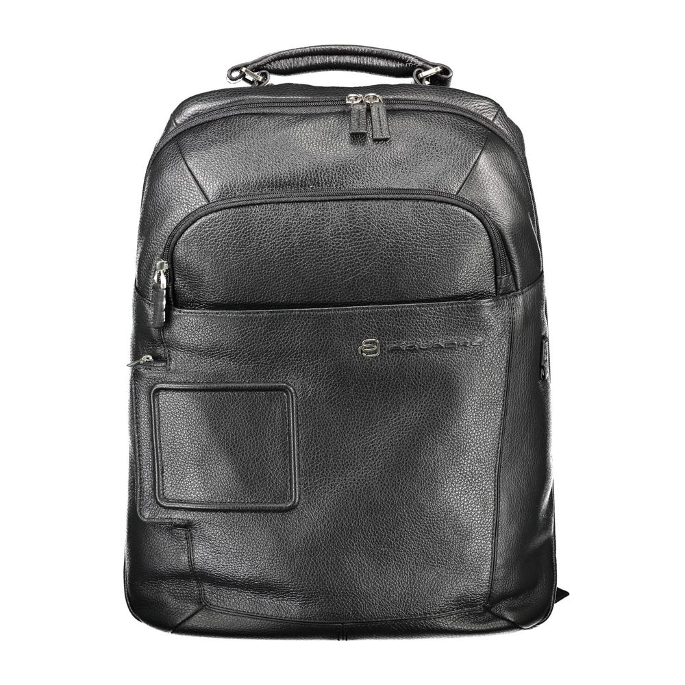 Piquadro Nero Leather Backpack