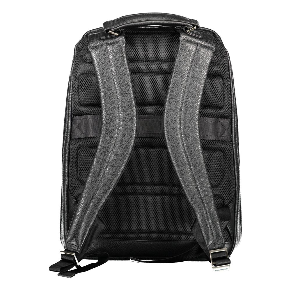Piquadro Nero Leather Backpack