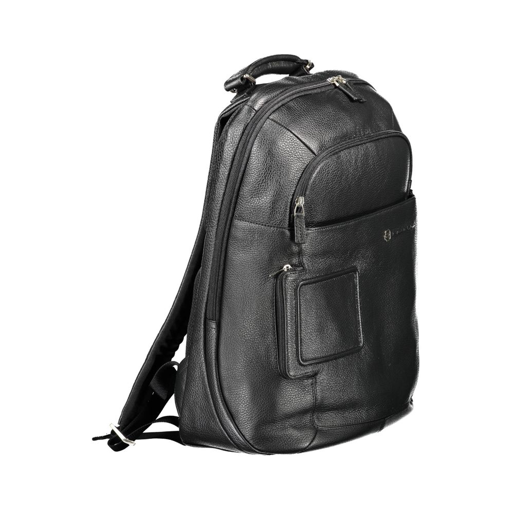 Piquadro Nero Leather Backpack