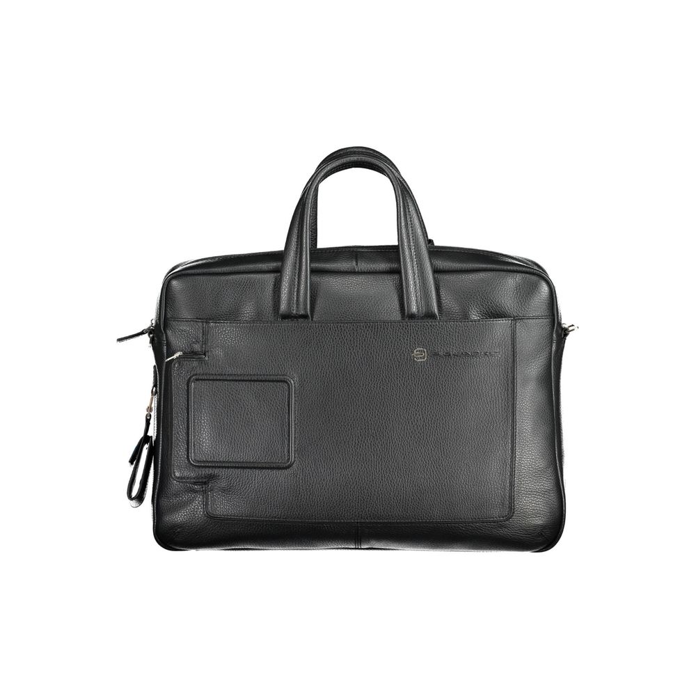 Piquadro Nero Leather Briefcase