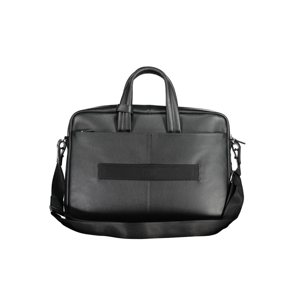 Piquadro Nero Leather Briefcase