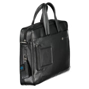Piquadro Nero Leather Briefcase