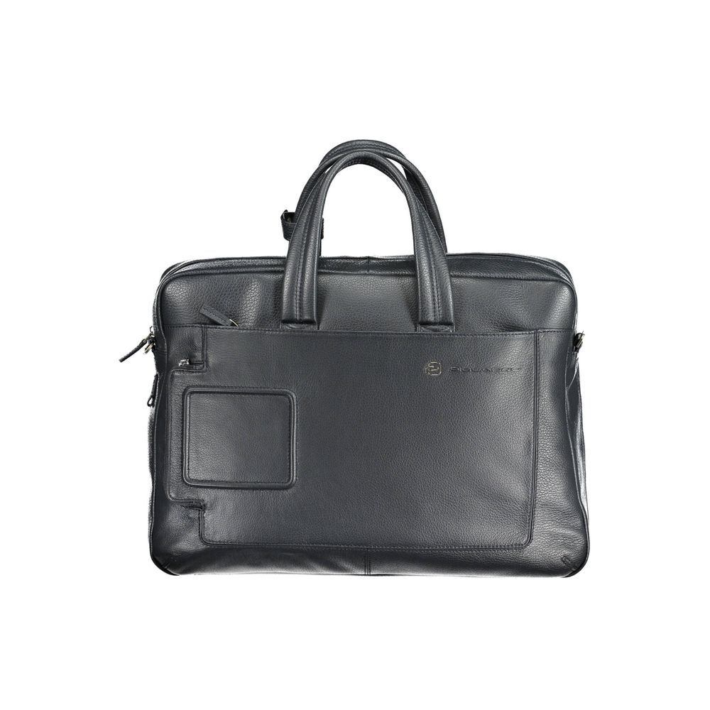Piquadro Blue Leather Briefcase