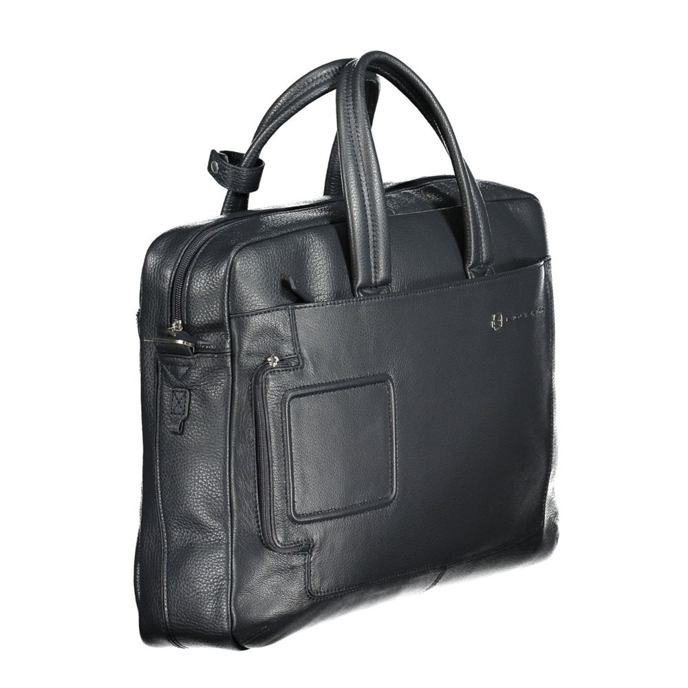 Piquadro Blue Leather Briefcase