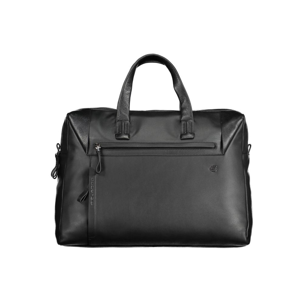 Piquadro Black Leather Briefcase