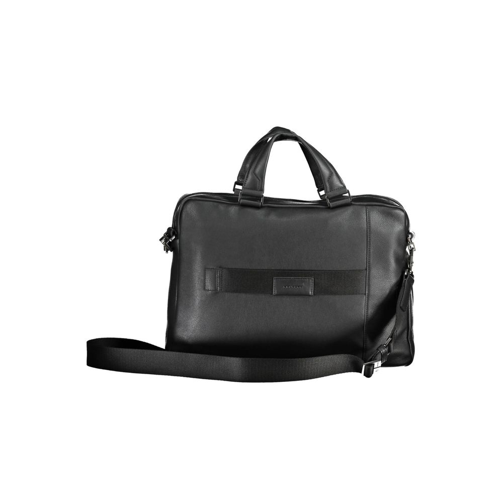 Piquadro Black Leather Briefcase