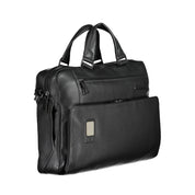 Piquadro Black Leather Briefcase
