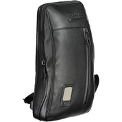 Piquadro Nero Leather Shoulder Bag