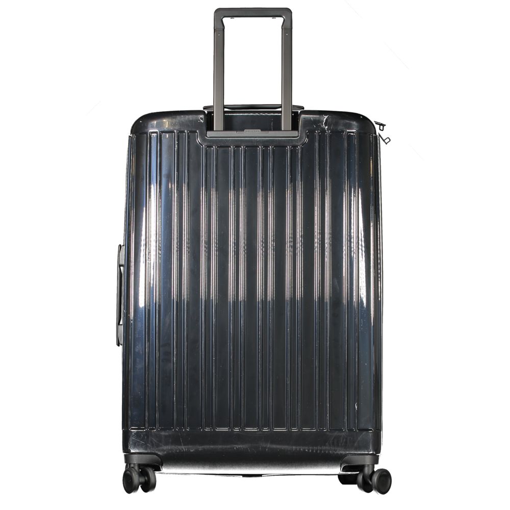 Piquadro Black Polycarbonate Travel Trolley