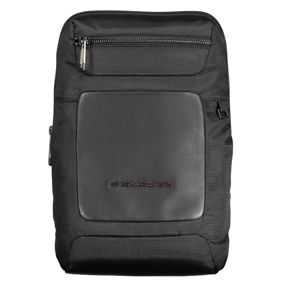Piquadro Nero ECONYL Shoulder Bag