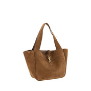 Saint Laurent Brown Calf Leather Shoulder Bag