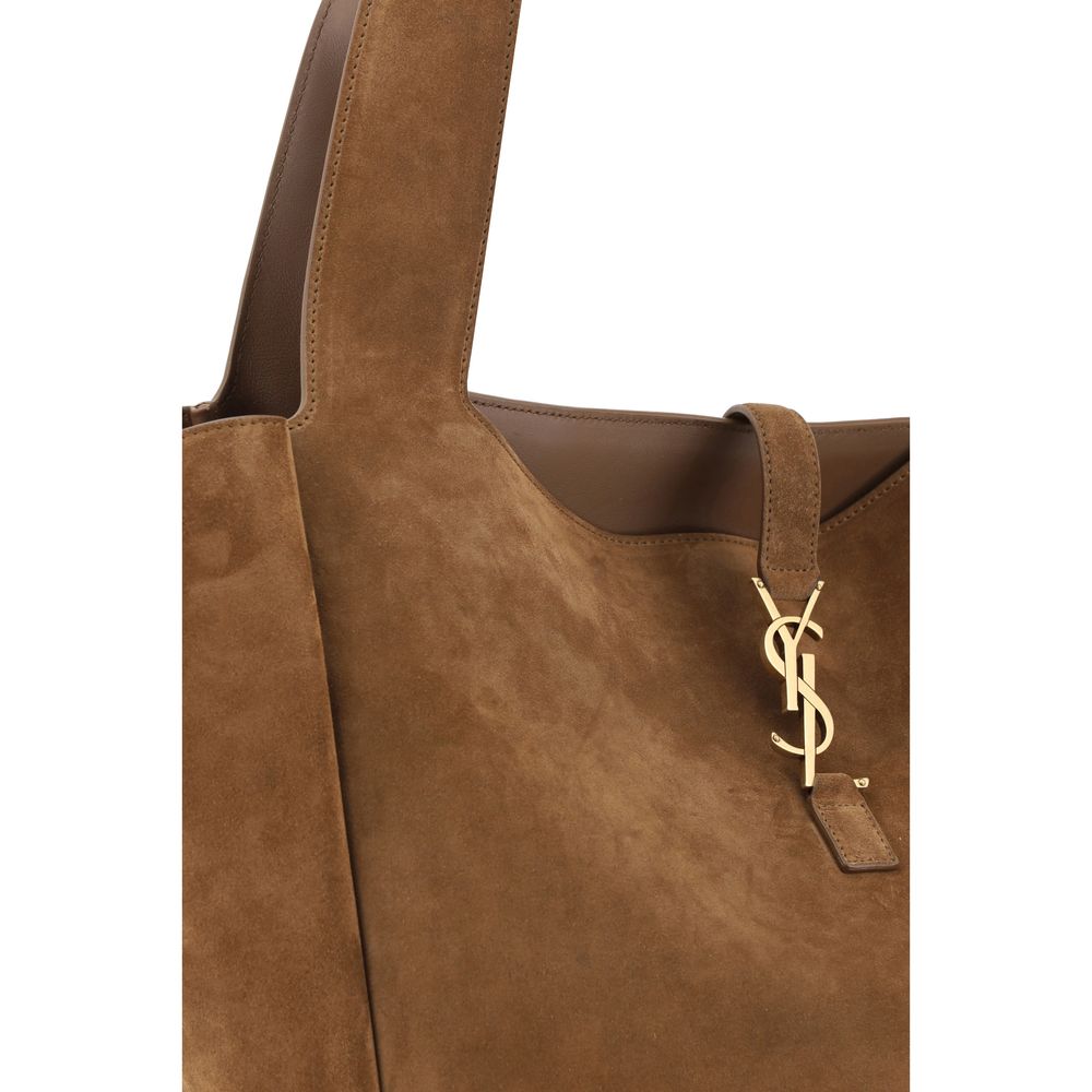 Saint Laurent Brown Calf Leather Shoulder Bag