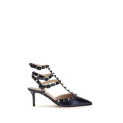 Valentino Garavani Blue Calf Leather High Heel Pumps